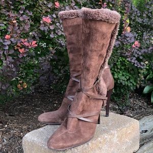 Nine West Brown Suede Boots